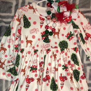 Girls Christmas Elf Dress